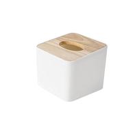 Boîte à mouchoirs Boîte à mouchoirs carrée avec couvercle en bois, boîte en papier de soie noire for porte-serviettes de cuisine, mallette de rangement moderne for la maison Housse de boîte à mouchoir