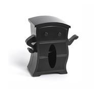 Boîte à mouchoirs Boîte à mouchoirs de bureau Little Man, multifonctionnelle avec support ressort levage Housse pour distributeur(Black)