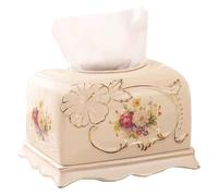 Boîte à mouchoirs Boîte à mouchoirs en céramique blanche peinte la main, motif Floral, papier Phnom Penh Housse pour distributeur
