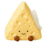 Boîte à mouchoirs Boîte à mouchoirs en céramique triangulaire forme de fromage, joli porte-serviettes décoration for la maison Housse pour distributeur