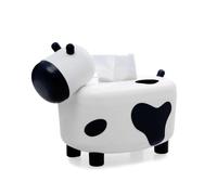 Boîte à mouchoirs Boîte à mouchoirs en forme de vache mignonne, couvercle distributeur cure-dents, organisateur décoratif, étui Facial amusant Housse pour distributeur