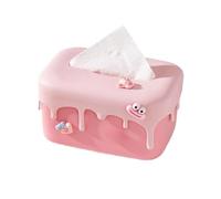 Boîte à mouchoirs Boîte à mouchoirs for la maison, salon, salle de bains, bureau, porte-papier levage ressort Housse pour distributeur(Strawberry Pink)