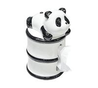 Boîte à mouchoirs Boîte à mouchoirs porte-couvercle grande capacité adapté au salon café maison Housse pour distributeur(Black)