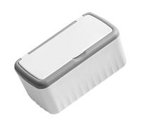 Boîte à mouchoirs Boîte de mouchoirs humides grande capacité, distributeur lingettes for supports jetables à la maison Housse pour distributeur(White)