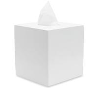 Boîte à Mouchoirs Carrée Blanc Mat - Boîte Décorative Distributeur de Mouchoirs pour Salle de Bain, Salon, Bureau, Commode de Chambre, Coiffeuse, Comptoir, Table de Nuit, Voiture et Bureau