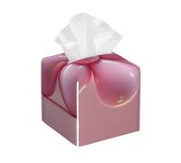 Boîte à mouchoirs carrée en Cuir PU imperméable en Forme de Pivoine, avec Couvercle en Forme de Ballon, pour Voiture, Salle de Bain, Chambre, Bureau ou Table. Décoration