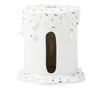Boîte à mouchoirs Couvercle de boîte à mouchoirs en céramique, gâteau créatif 3D sur le thème du dessert, décoration maison Housse pour distributeur
