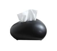 Boîte à mouchoirs Couvercle de boîte à mouchoirs, support créatif grande capacité adapté au salon Housse pour distributeur(Black)