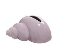 Boîte à Mouchoirs Créative 3D Conque - Couverture Réaliste Inspirée de l'Océan pour la Maison, le Bureau et la Voiture - Design Fantaisie Violet - Accessoire de Décoration Unique