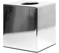 Boîte à Mouchoirs Cube Chromée - Bolero - - Acier 120x120x130mm NC