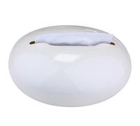 Boîte à mouchoirs de Maison de Forme Ovale, boîte à mouchoirs à la Mode avec Ouverture et Fermeture magnétiques, 23×17×11cm, adaptée au Salon, Chambre à Coucher, Salle à Manger (Blanc, monocouche)