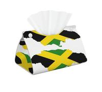 Boîte à mouchoirs décorative avec drapeau de la Jamaïque - Pour la maison, le bureau, la voiture
