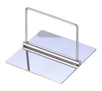 Boîte à mouchoirs décorative en acier inoxydable épais pour serviette en papier carré porte-serviettes pour restaurant occidental, magasin de thé, assiette créative de bar