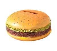 Boîte à mouchoirs décorative Hamburger avec motif de faux pain pour le rangement du papier dans la maison, le bureau, la voiture et la chambre à coucher