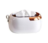 Boîte à mouchoirs Distributeur de bureau à ressort, boîte distributrice papier murale grande capacité Housse pour distributeur(White)