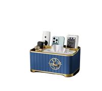 Boîte à mouchoirs Ele Simple avec rangement for télécommande, objet décoratif multifonctionnel for salon, porte-essuie-tout(F60-[nordic blue])