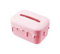 Boîte à mouchoirs élégante et attrayante avec ressort pour le bureau et la maison avec une jolie taille élégante de 5 x 13 x 10 cm, fabriquée à partir de caoutchouc, même lorsque les fournitures sont