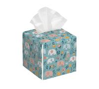 Boîte À Mouchoirs, Éléphants Fleurs Feuilles Pompant Boîtes À Mouchoir Élégant Mouchoir Distributeur pour Voiture Décoration Salle De Bain