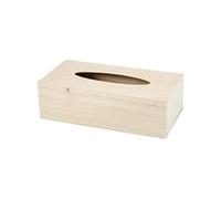 Boîte à mouchoirs en bois à décorer - 27 x 14 x 8 cm