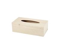 Boîte à mouchoirs en bois à décorer - 27 x 14 x 8 cm