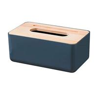 Boîte à mouchoirs en bois pour le salon, bleu foncé