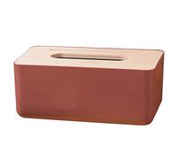 Boîte à mouchoirs en bois pour le salon, couleur chair profonde
