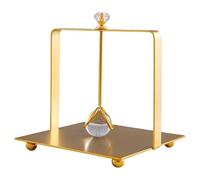 Boîte à mouchoirs en boule de cristal en fer forgé, ornements de bureau for la maison, salon, Table basse, boîte de rangement for mouchoirs(Gold)