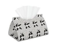 Boîte à mouchoirs en Forme de Panda Faisant Le Dab, Style Amusant, avec Couvercle Long, décoration intérieure esthétique, 20 cm x 13 cm x 2,5 cm
