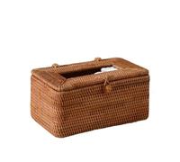 Boîte à mouchoirs en rotin faite la main, conteneur de rangement serviettes maison, distributeur papier bureau, porte-mouchoirs d'hôtel salle bain(Color 9)