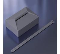 Boîte à mouchoirs en silicone conçue pour une utilisation intérieure Tesla pour dossiers de siège de voitures, camions, chariots élévateurs et véhicules tout-terrain (gris)
