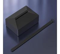 Boîte à mouchoirs en silicone conçue pour une utilisation intérieure Tesla pour dossiers de siège de voitures, camions, chariots élévateurs et véhicules tout-terrain (noir)