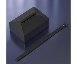 Boîte à mouchoirs en silicone conçue pour une utilisation intérieure Tesla pour dossiers de siège de voitures, camions, chariots élévateurs et véhicules tout-terrain (noir)