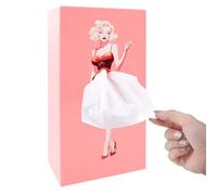 Boîte à Mouchoirs Kleenex Volante, Boîte Rétro Créative, Porte-Mouchoirs Décoratif, Convient pour Salon, Chambre à Coucher, Bureau (Rose)