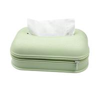Boîte à mouchoirs Métier de support boîte tissu silicone matériaux hautement élastiques catégorie comestible Porte-mouchoirs décoratif(Green)