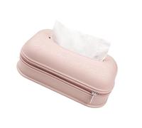 Boîte à mouchoirs Métier de support boîte tissu silicone matériaux hautement élastiques catégorie comestible Housse pour distributeur(Pink)