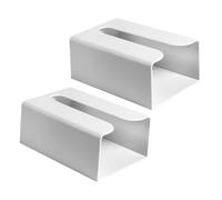 Boîte à mouchoirs Murale sans perçage, Distributeur de Serviettes en Papier Auto-adhésif en Plastique Porte-Serviettes en Papier Distributeur de en 2 pièces