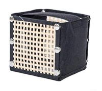 Boîte à mouchoirs pliable en rotin tissé et tissu pour une touche d'élégance à la maison