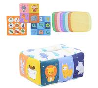 Boîte à mouchoirs pour bébé - Boîte à jouets à capteur éducatif - Jouet en papier froissé - Jouet de simulation pour les tout-petits - Activités musicales - Cadeau éducatif pour bébé
