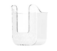Boîte à mouchoirs pour montage mural, parfaite pour ranger les serviettes de visage et les lingettes humides dans de petites zones (blanc transparent)