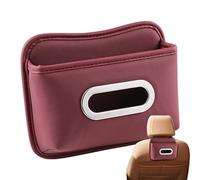 Boîte À Mouchoirs pour Voiture - Organisateur Adhésif en Cuir,Distributeur de Mouchoirs pour Voiture,pour Le Dos du Siège L'Accoudoir La Console Le Pare-Soleil Le SUV Le Camion Et La Maison