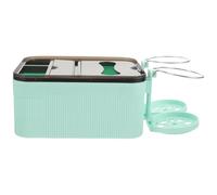 Boîte à Mouchoirs pour Voiture Rangement Compartimenté, Plastique | Accès Rapide aux Tissus, Organisation pour Smartphones et Gobelets, Usage Quotidien en Voiture, Vert Clair