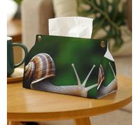 Boîte à mouchoirs rectangulaire en forme d'escargot pour salle de bain, coiffeuse, comptoir, décoration d'intérieur