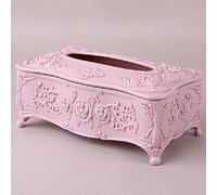 Boîte À Mouchoirs Rectangulaire Rose Sculpté Boîte Mouchoirs Organisateur Couverture Décor À La Maison Serviette Distributeur Porte-Mouchoirs Cas Conteneur Cuisine Stockage Boîte Mouchoirs-Grand Rose