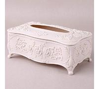 Boîte À Mouchoirs Rectangulaire Rose Sculpté Boîte Mouchoirs Organisateur Couverture Décor À La Maison Serviette Distributeur Porte-Mouchoirs Cas Conteneur Cuisine Stockage Boîte Mouchoirs-Grand Beige