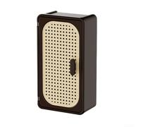 Boîte à mouchoirs rétro en rotin, boîte à mouchoirs murale pour ranger des articles efficacement, sans perforation, supports de rangement cosmétiques