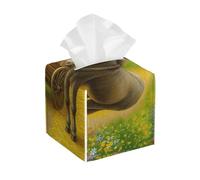 Boîte à mouchoirs Rustique en Forme d'âne avec Botte de Foin, étanche, carrée, décorative, Moderne et élégante