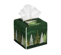 Boîte À Mouchoirs, Sapin De Noël Vert Durable Boîte À Tissus Réutilisable Distributeur De Mouchoir pour Salon Domicile Décoration