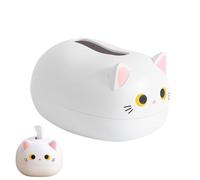 Boîte à mouchoirs | Support de papier toilette durable et résistant avec motif de chat mignon, boîte à mouchoirs créative pour la maison, le bureau, la salle de bain, la cuisine, le restaurant