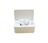 Boîte à mouchoirs Supports de boîte à mouchoirs, couverture anti-poussière en plastique domestique, support humide décoration Porte-mouchoirs décoratif(White)