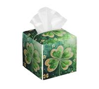 Boîte À Mouchoirs, Trèfle Doré De La Saint-Patrick Élégant Couvre-Boîte À Mouchoirs Décorative Distributeur Mouchoir pour Maison Décoration Commode